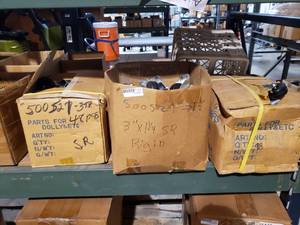 lot 688 image: Large Lot of 3 x 1 14 Rigid Casters