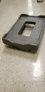 lot 89 image: POLYE DOLLY W4 SWIVEL CASTERS, 6004212-4T.P., O.D. 24Lx16W, I.D. 21.8Kx13.9W, OH 6 14 (2 TOTAL)