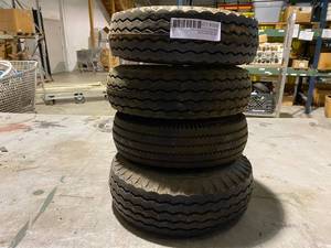 lot 359 image: CASTER WHEEL HUB TIRE TUBES 4.10 X 3.50-4 ( 4 TOTAL)