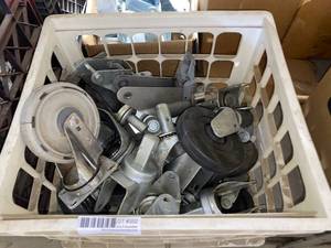 lot 352 image: MIXED LOT OF CASTERS AND PARTS