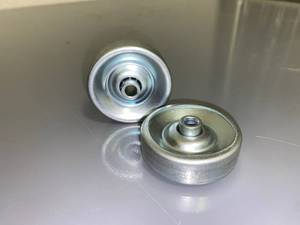 lot 466 image: Portable metal Conveyor wheels replacement wheels for lots 332 & 696