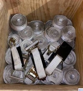 lot 628 image: Box of 2 Ratchet with Hooks, Misc. Length of Straps, No Hook on Straps