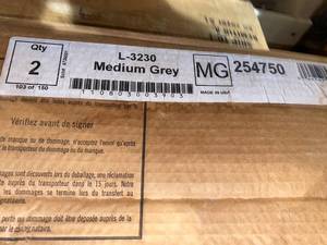 lot 638 image: Pair of Grey Flares Workbench Legs