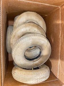 lot 646 image: White Tires with Tubes  2.802.50-4  ( 12 Total)