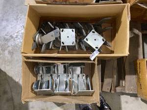 lot 653 image: Mixed Lot of Rigid Swivel Casters