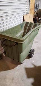 lot 849 image: Green Dump Bin W52 x D25 x H34   Bin Depth 28.5