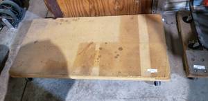 lot 852 image: Large wood movers dolly