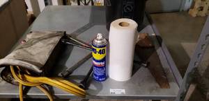 lot 787 image: mixed lot of tools tire irons, jumper cables and bucket of tools