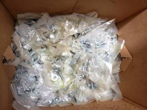 lot 797 image: mix of caster mount hardware