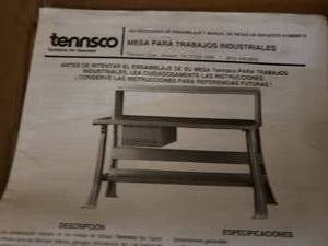 lot 325 image: Tennsco Work bench Legs and Rails missing parts and top