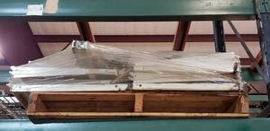 lot 893 image: Misc. White Shelving Pieces