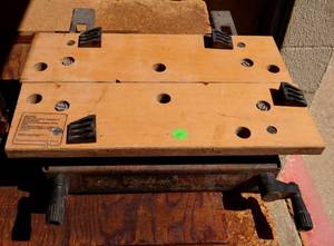 lot 14 image: Vintage Black n Decker Portable Workmate Benchtop Vice