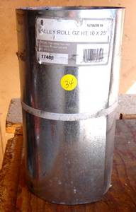 lot 34 image: UNUSED - VALLEY ROLL GZ HT SHEET METAL - 10 X 25