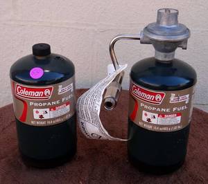 lot 59 image: COLEMAN PROPANE FUEL AND HOOK UP AS SHOWN