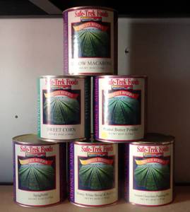 lot 130 image: Safe-Trek Foods (6 TIN LOT) Preppers Emergency Survival Food