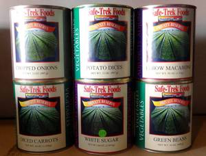 lot 134 image: Safe-Trek Foods (6 TIN LOT) Preppers Emergency Survival Food