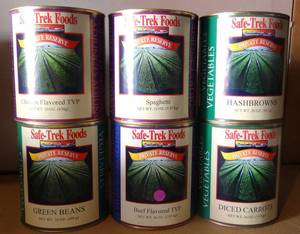 lot 135 image: Safe-Trek Foods (6 TIN LOT) Preppers Emergency Survival Food