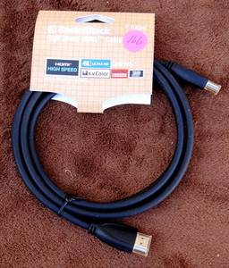lot 166 image: VINTAGE RADIO SHACK 6 FOOT HDMI CABLE - NEW ON CARD