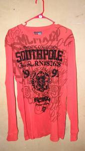 lot 193 image: MENS SOUTHPOLE LONG SLEEVE PRINT SHIRT - SIZE LARGE