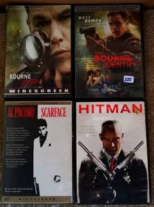 lot 225 image: ASSORTED ACTION LOT OF DVDS