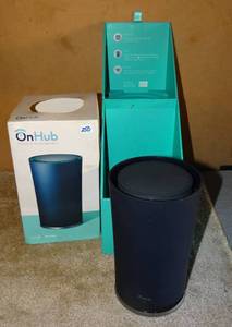 lot 250 image: TP Link On Hub Google Speaker WI-FI Router ($60 ON EBAY)