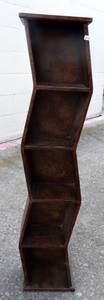 lot 272 image: WOODEN CDDVD 5 SHELF STORAGE RACK (HOLDS 60-72 PCS)