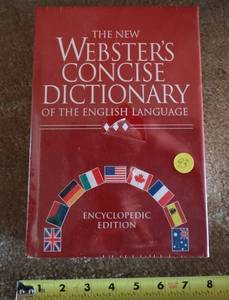 lot 93 image: NEW AND SEALED - WEBSTERS CONCISE HARDBACK DICTIONARY