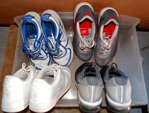 lot 129 image: MENS NIKE SNEAKERS - ALL SIZE 10 12 (USED)