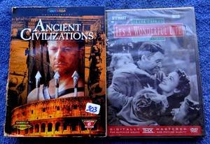 lot 303 image: ANCHIENT CIVILAIZATIOS MULTI DVD SERIES AND CLASSSIC ITS A WONDERFUL LIFE DVD