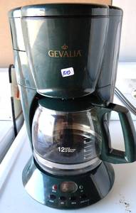 lot 310 image: Gevalia Kaffe Model C60A Programmable Coffee Maker 12 Cup Green