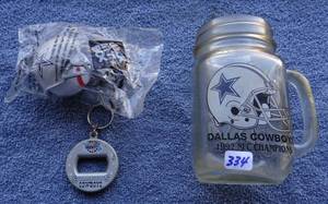 lot 334 image: Cool Superbowl Related - DALLAS COWBOY ITEMS