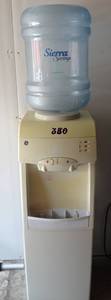 lot 380 image: HOTCOLD WATER COOLER WITH 5 GALLON BOTTLE