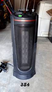 lot 384 image: Easy Home White Multi-Speed Tower Fan