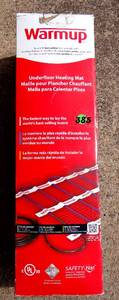 lot 385 image: Warmup StickyMat Heating Mat 10 sq ft NADWM - NEVER USED (RETAIL $206.61)