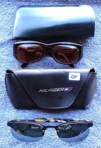 lot 324 image: DESIGNER SUNGLASSES - 1 GUESS AND 1 TOMMY HILFILGER