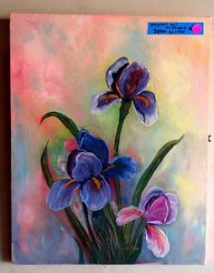 lot 45 image: Incredible Original Acrylic Artwork by Jean Allen - Hand Signed at bottom