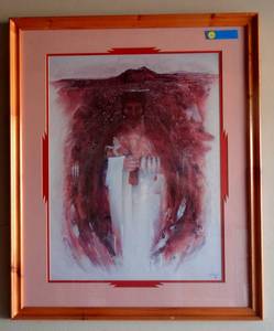 lot 46 image: Dont Miss This One  Medicine Man with Torrents of Imagery by W.B. Franklin - hand signed (1994) $$$