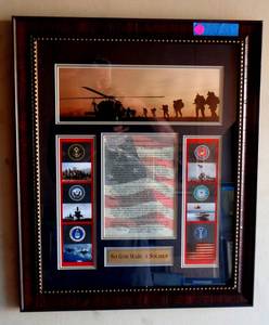 lot 56 image: SO GOD MADE A SOLDIER - Masterful art  dedicated to the American Soldier