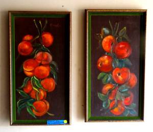 lot 62 image: A Fruitful Pair of Original Oil Painting signed Carpenter