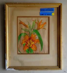 lot 64 image: Wow - Original watercolor by Renowned Bermuda Artist - CAROL HOLDING