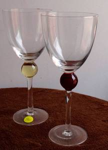 lot 94 image: Beautiful Pair of Chystal Glassware - His and hers Lets Get Romantic