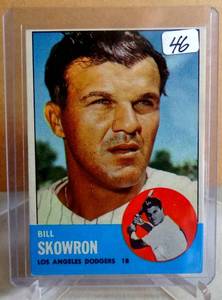 lot 46 image: VERY NICE - 1963 TOPPS #180 BILL SKOWRON IN EX CONDITION DODGERS
