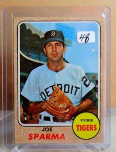 lot 48 image: DONT MISS - 1968 Topps #505 Joe Sparma -Detroit Tigers - Check COMPS