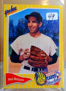 lot 49 image: PHIL RIZZUTO, RARE  1994 YOO-HOO CARD, WOW 