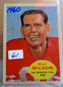 lot 61 image: VINTAGE (60 years old) 1960 Topps  #117 Billy Wilson - Check Comps