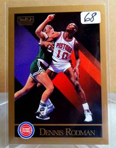 lot 68 image: 1990-91 Skybox Basketball - #91 Dennis Rodman