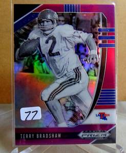 lot 77 image: $$$ - 2020 Panini Prizm Draft Picks Purple Prizm #92 Terry Bradshaw LA Tech Bulldogs
