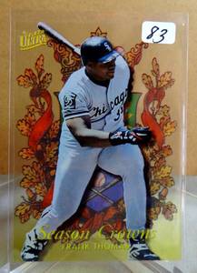 lot 83 image: 1995 Fleer Ultra FRANK THOMAS Season Crowns 9 Of 10 WhiteSox HOF MINT