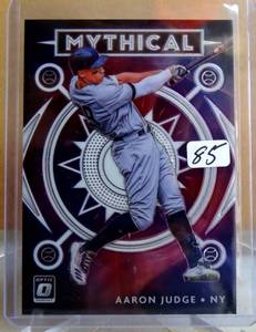 lot 85 image: 2020 Donruss Optic Mythical #14 Aaron Judge New York Yankees