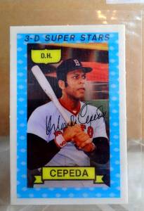 lot 95 image: 1974 Kelloggs 3-D Super Stars Orlando Cepeda #24 HOF - $8.00